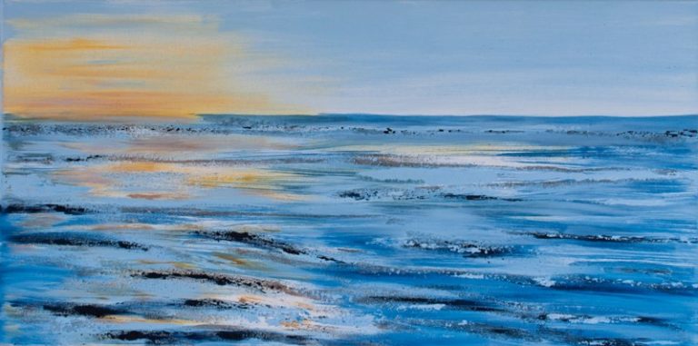 Meer III, 2011, Mischtechnik, 80x40 cm