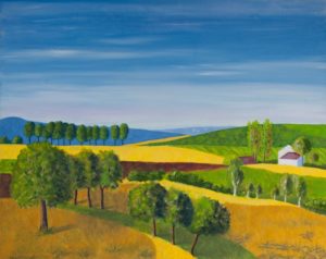 Landschaft, 2007, Öl auf Leinwand, 80x100 cm