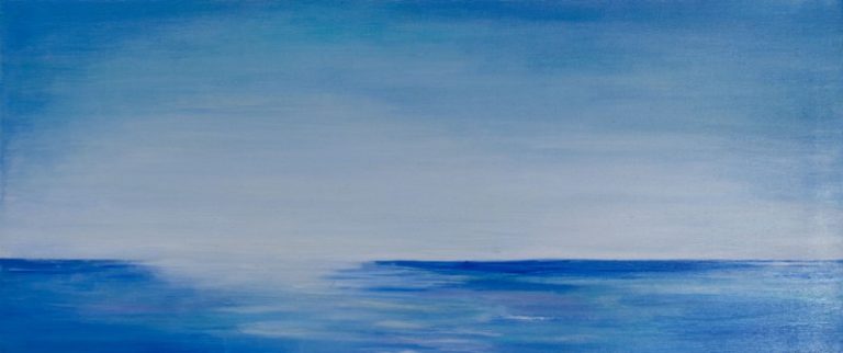 Meer, 2003, Öl auf Leinwand, 70x30 cm