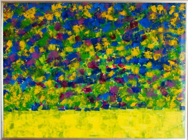 ohne Titel, 2003, Öl auf Papier, 70x50 cm, gerahmt, Privatbesitz