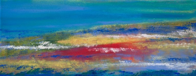 ohne Titel, 2009, Öl auf Leinwand, 50x20 cm