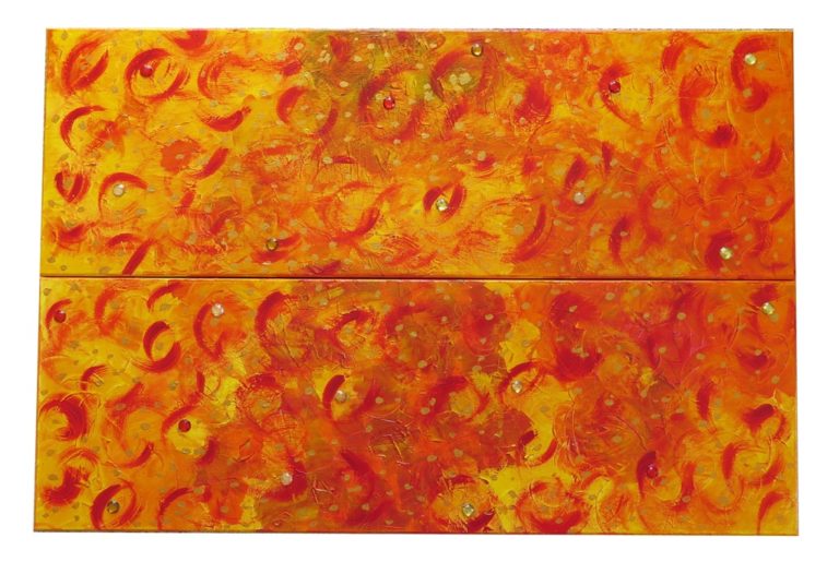 ohne Titel, Öl auf Leinwand, 2013, 2 x 30x90 cm