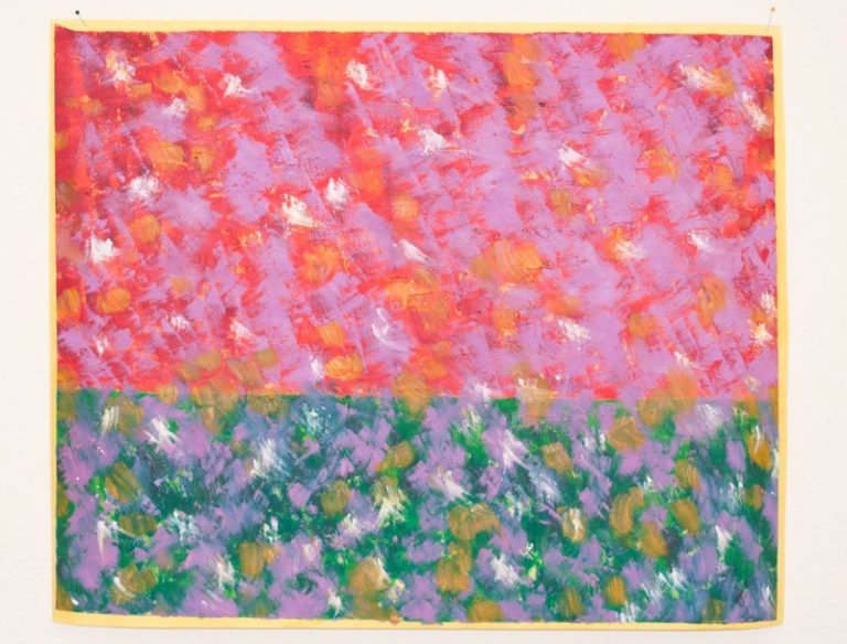 Rot-Grün, 2011, Öl auf Papier, 60x50 cm
