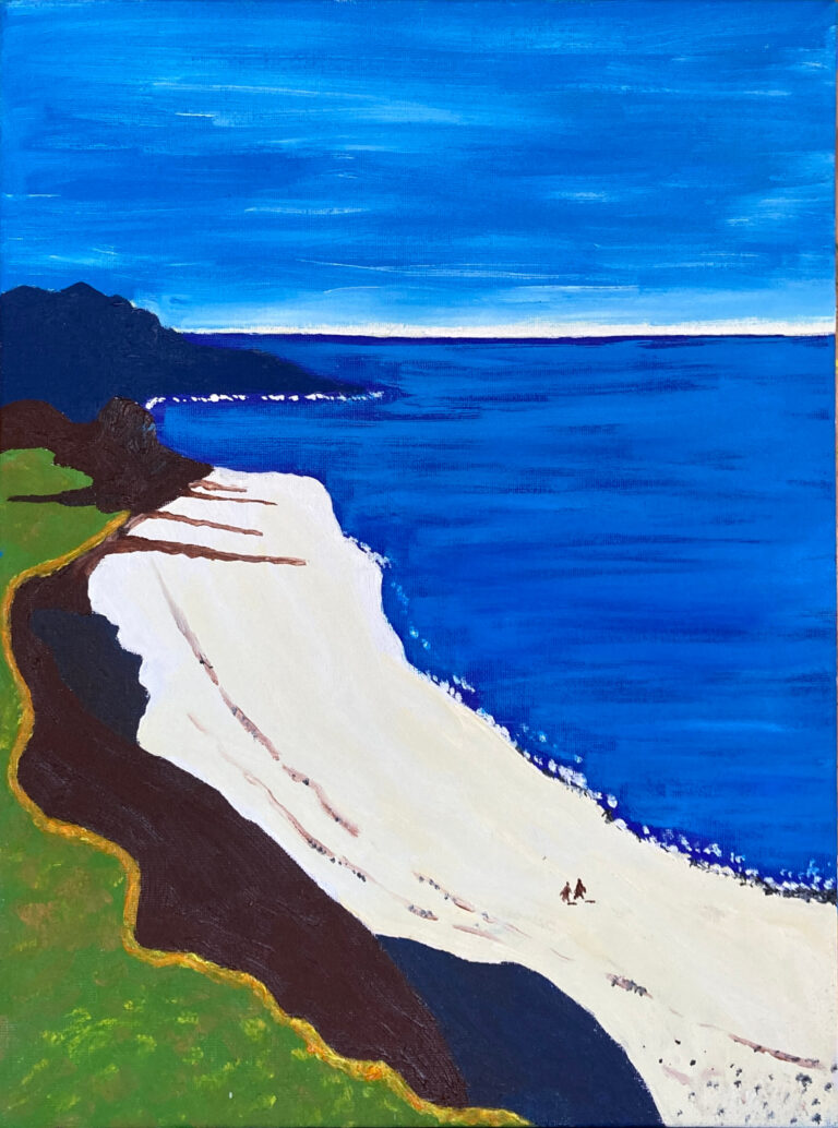 Am Meer, Öl auf Leinwand, 30x40cm 2022